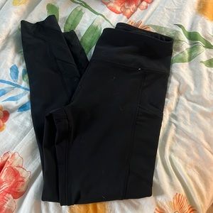 Black Leggings with Mesh Detail and Pockets size Small